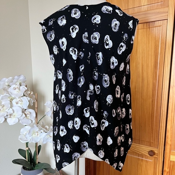 Rachel Roy Medium Asymmetrical Cap Sleeve Sleeveless Blouse Tank - Picture 4 of 10